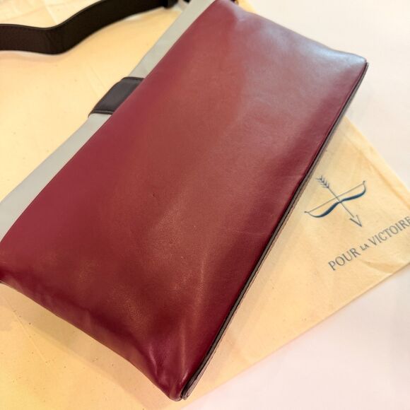 Pour La Victoire Etage Convertible Leather Shoulder Bag - Ice Multi - Picture 8 of 16